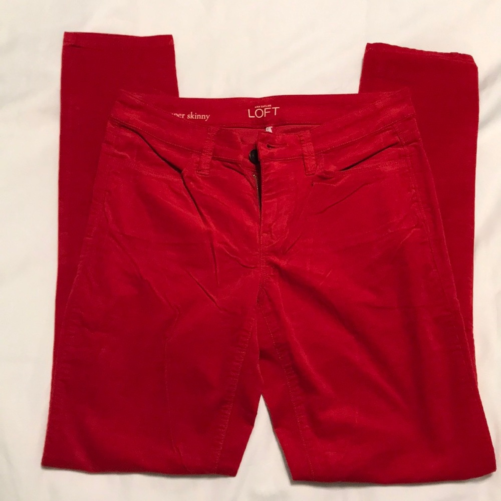 LOFT Super Skinny Cords Size 26/2